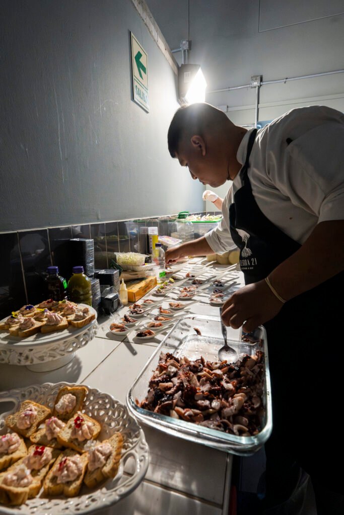 Catering decorativo para una universidad